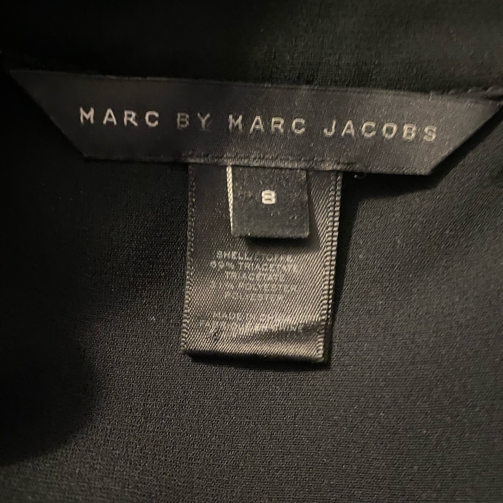 Marc by Marc Jacobs Black Long Sleeve Dress Size 8 - Picture 4 of 6